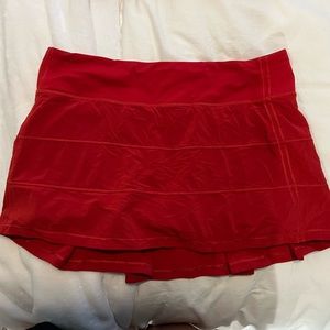 Lulu Lemon RARE RED tennis skirt